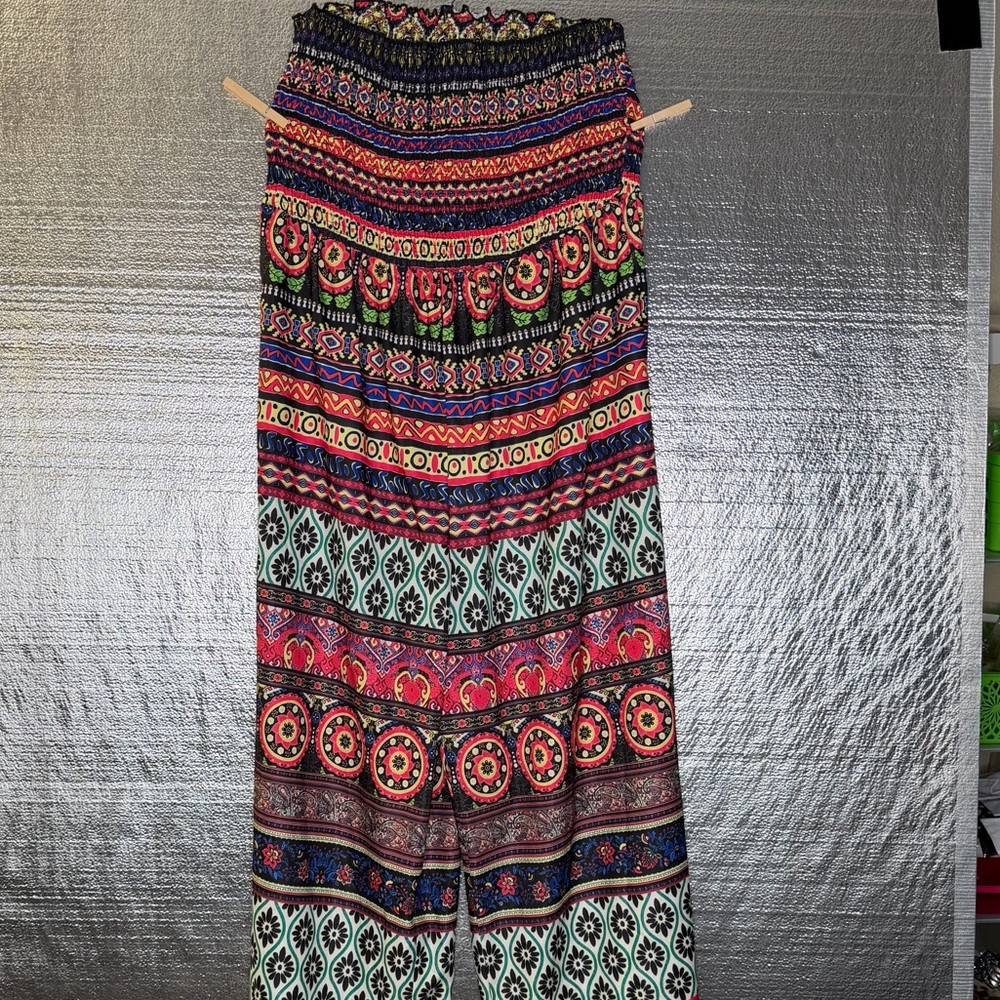 Multicolor Bohemian Tube Top Romper 2XL